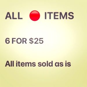 🔴  items 6 for  $25
